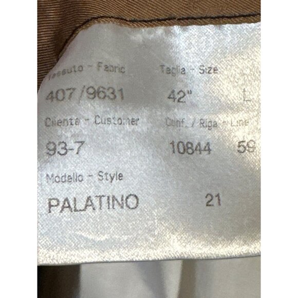 Brioni Palatino Blazer Men's 42L Cashmere 3-Button Brown Black Houndstooth - Picture 7 of 11